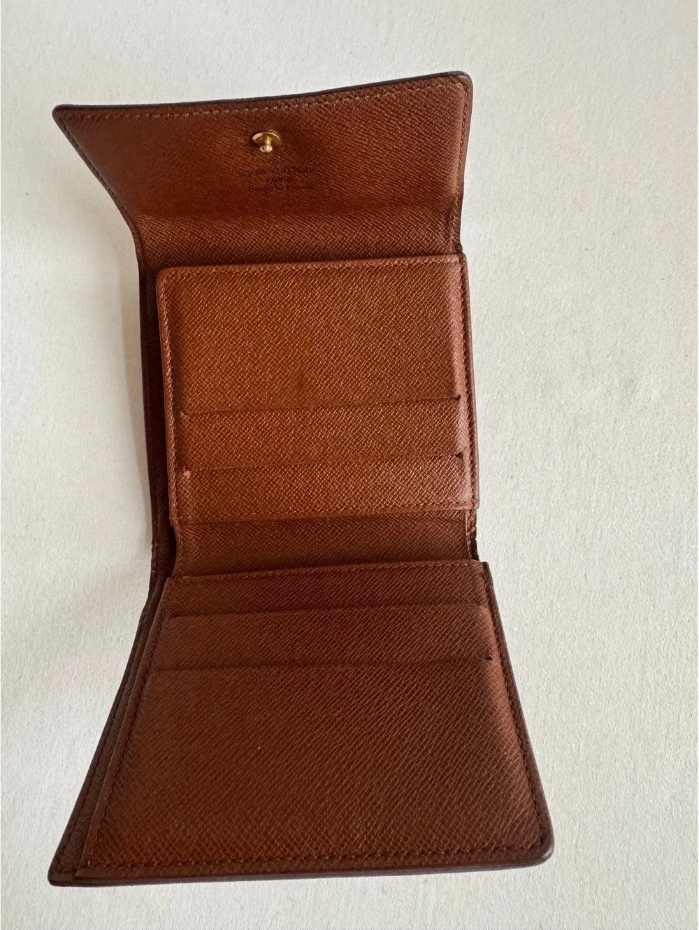 Louis Vuitton Elise Monogram Trifold Wallet Vintage 2001 France SP0051 Entrupy